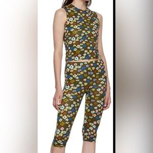 Sandy Liang Multicolor Floral Capris